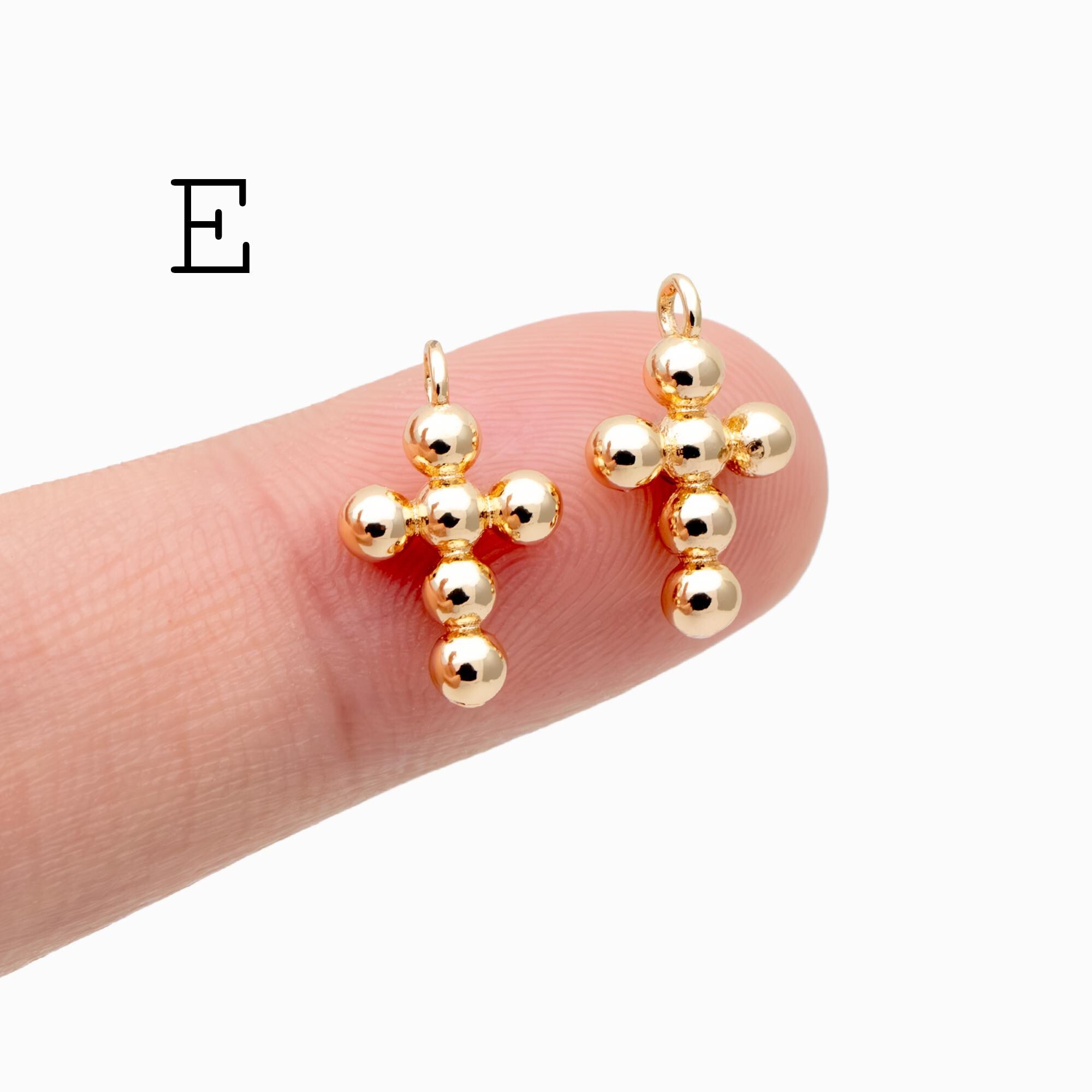 4pcs Cross Charm, Tiny Cross Charm, Cross Pendant, Cross Necklace Charm(GB-2731)